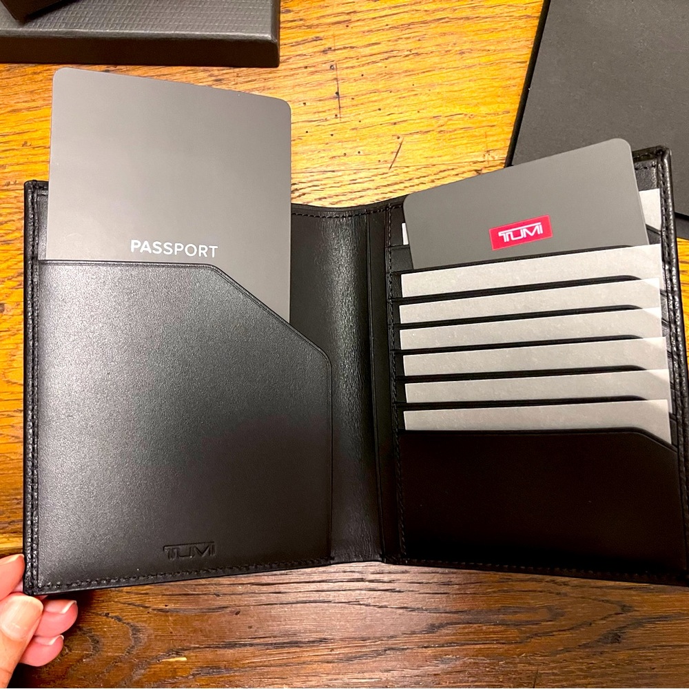 Brand New Tumi Passport Cover in Black